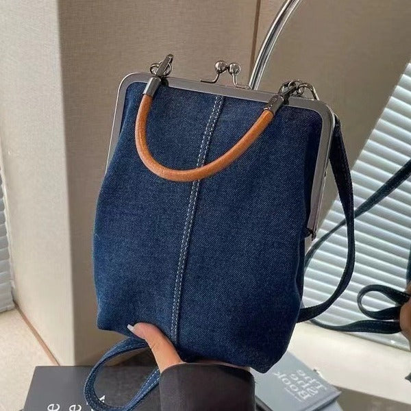 Sac à main en denim décontracté pour femmes, sac bandoulière tendance