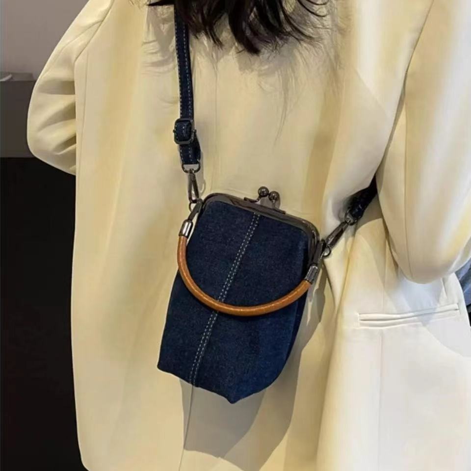 Sac à main en denim décontracté pour femmes, sac bandoulière tendance